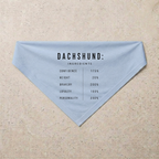 Dachshund Composition Bandana, blue