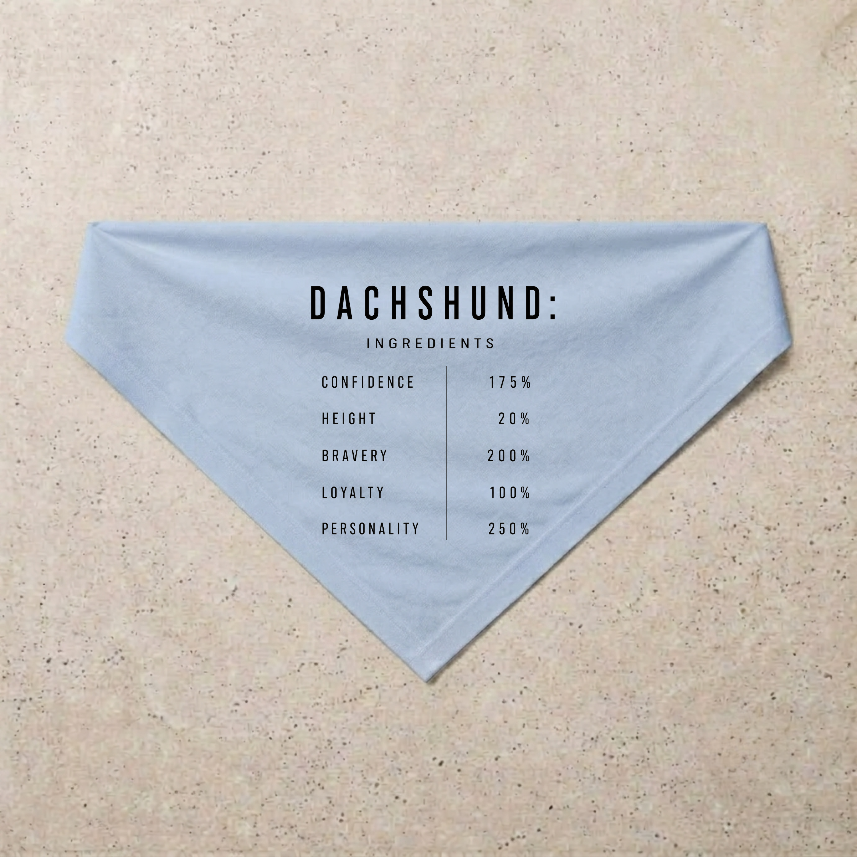 Dachshund Composition Bandana, blue