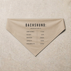 Dachshund Composition Bandana, sand