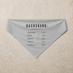 Dachshund Composition Bandana, grey