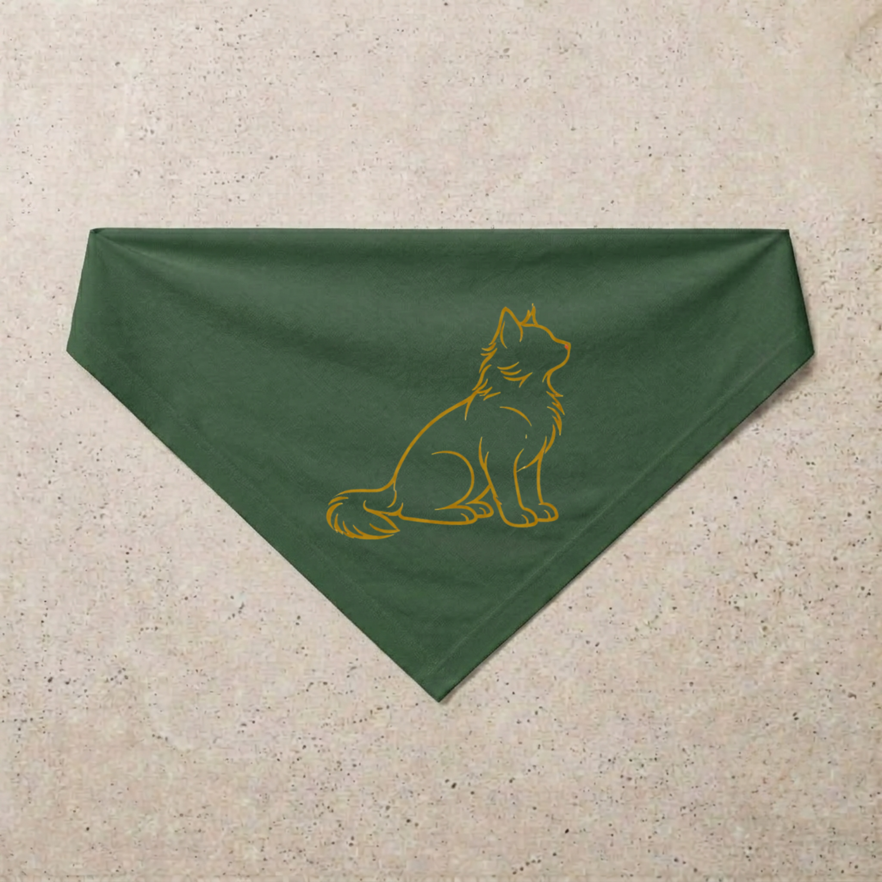 Cat Signature Bandana, green