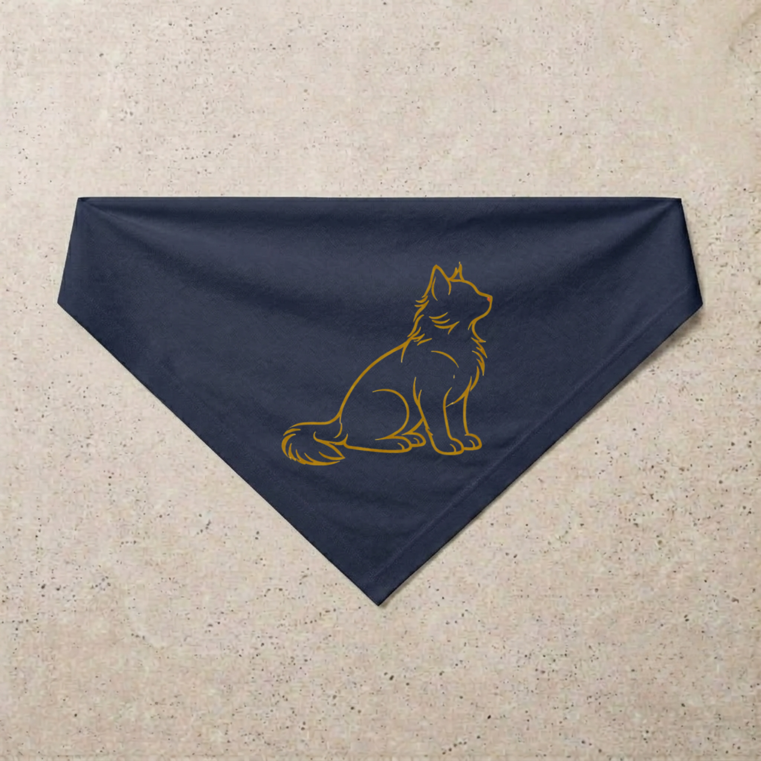 Cat Signature Bandana, navy
