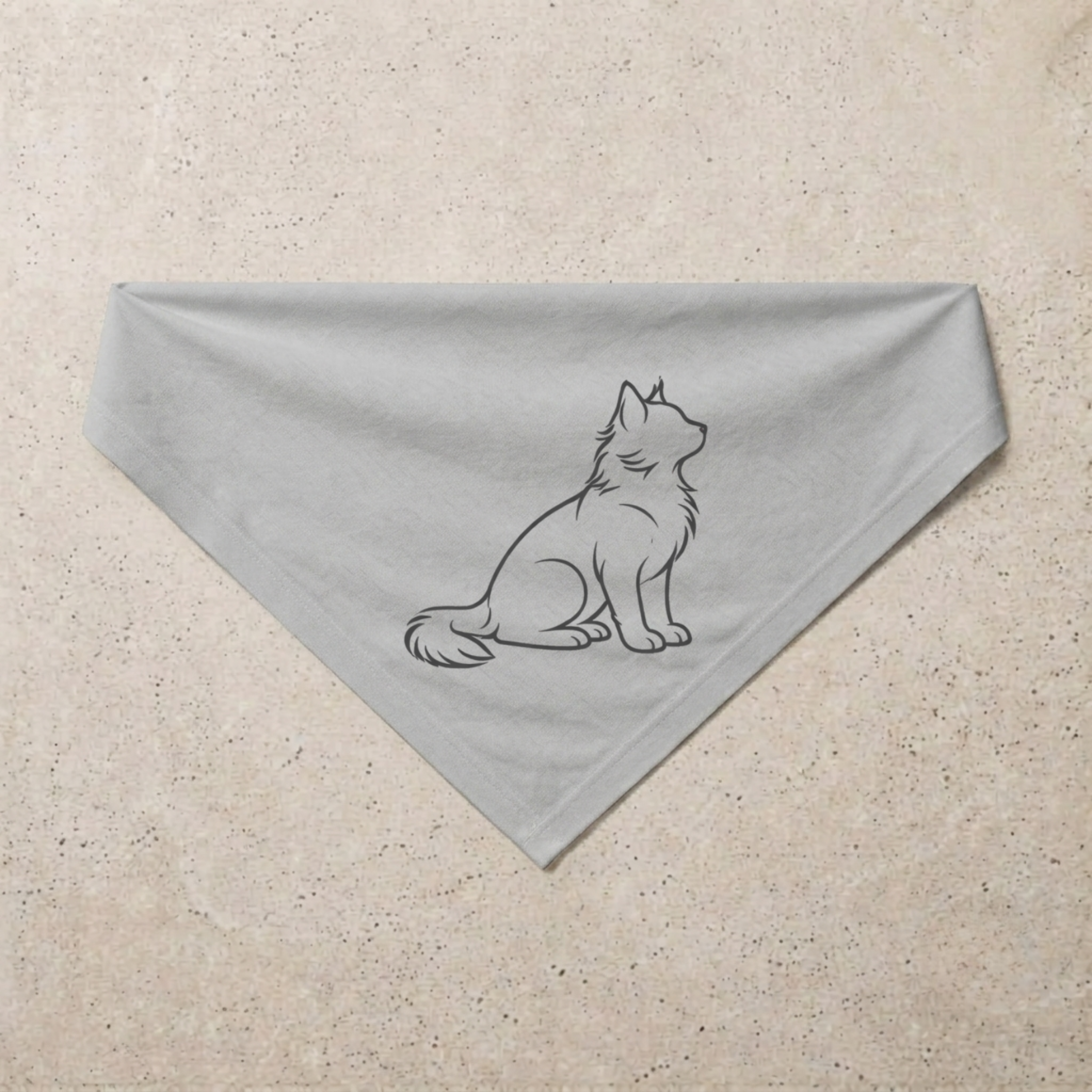 Cat Signature Bandana, grey