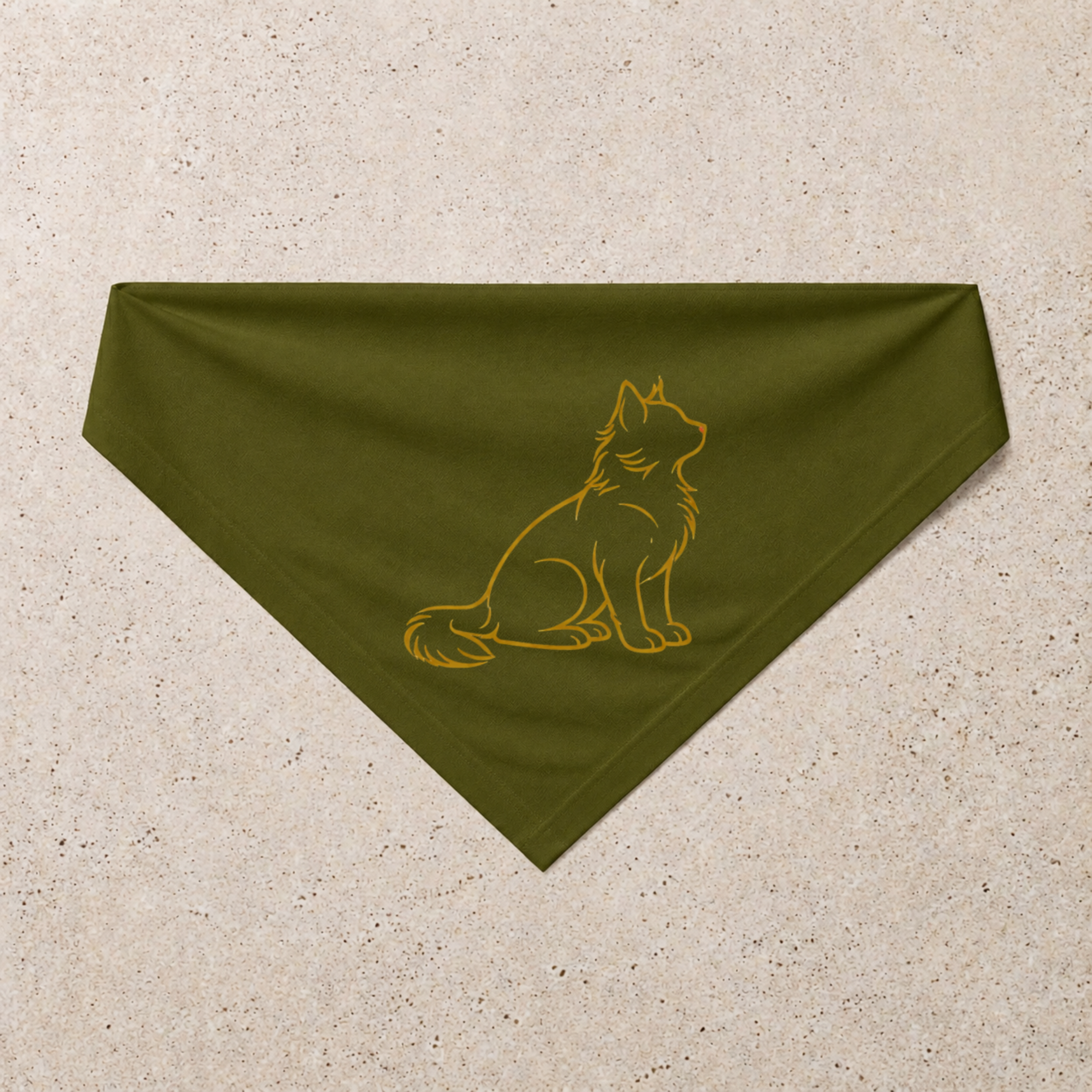 Cat Signature Bandana, green