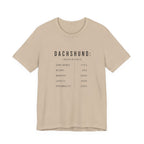 Dachshund Composition Tee