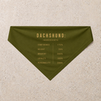 Dachshund Composition Bandana, green