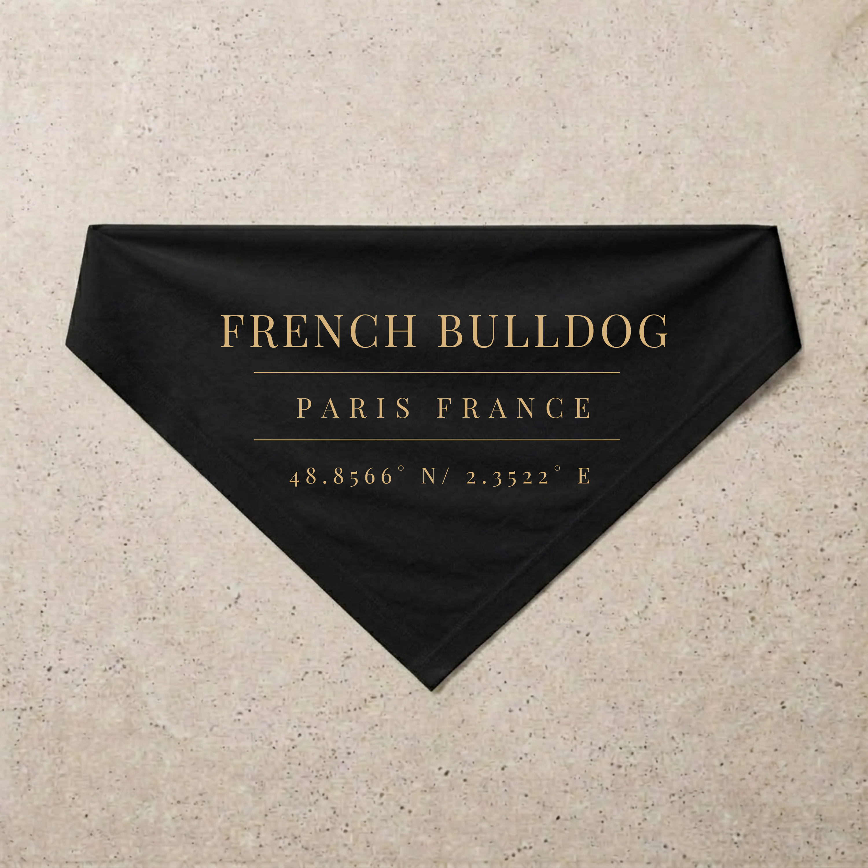 Frenchie Heritage Bandana, black