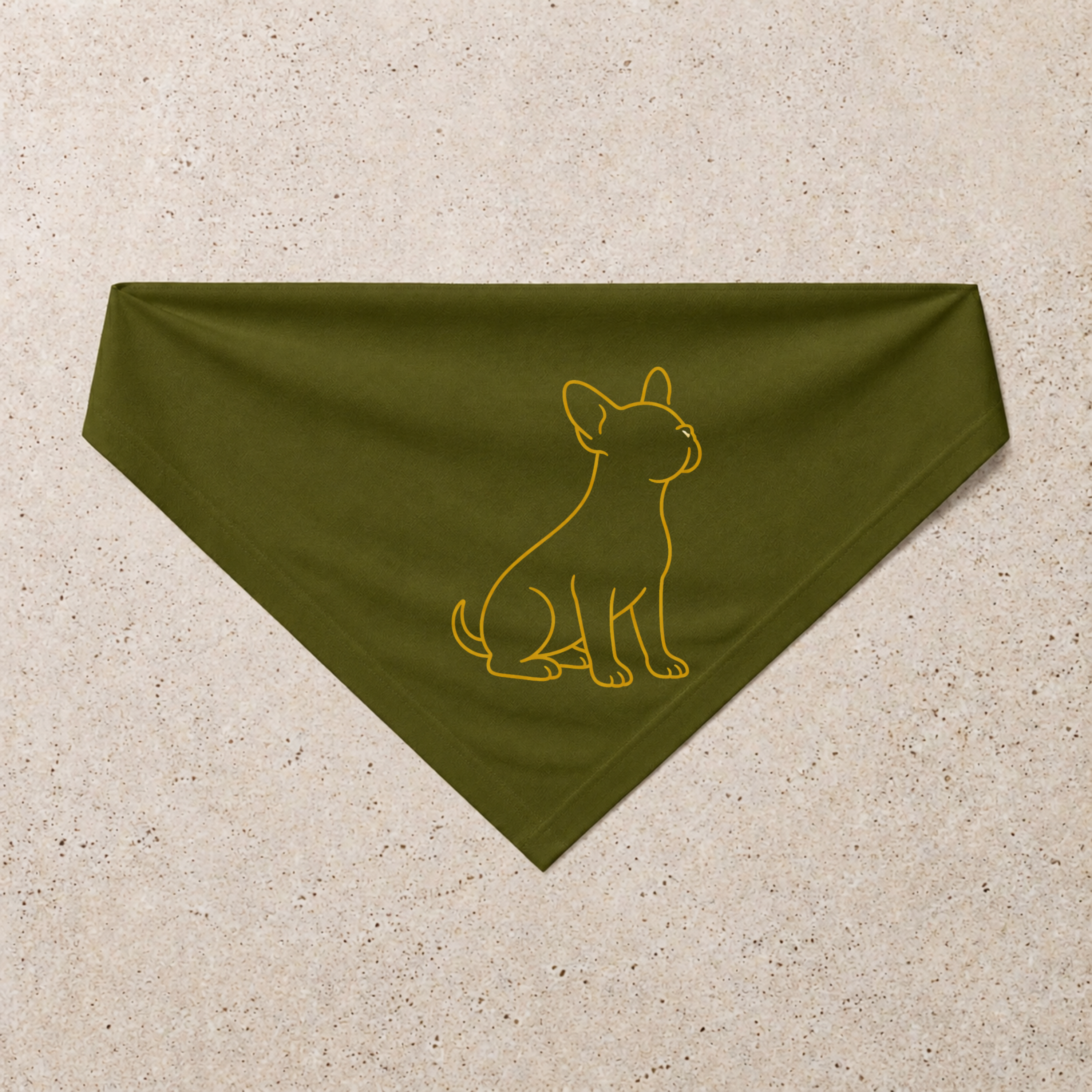 Frenchie Signature Bandana, green
