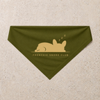 Frenchie Snore Club Bandana, green